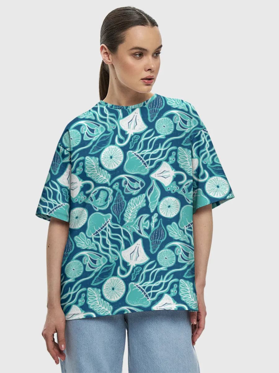 Women's oversized cotton T-shirt