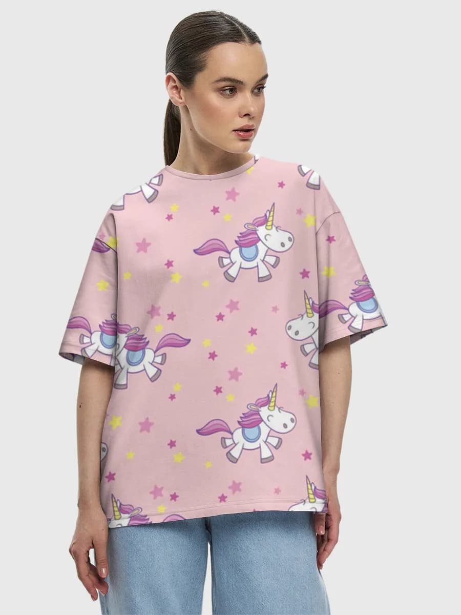 Women's oversized cotton T-shirt