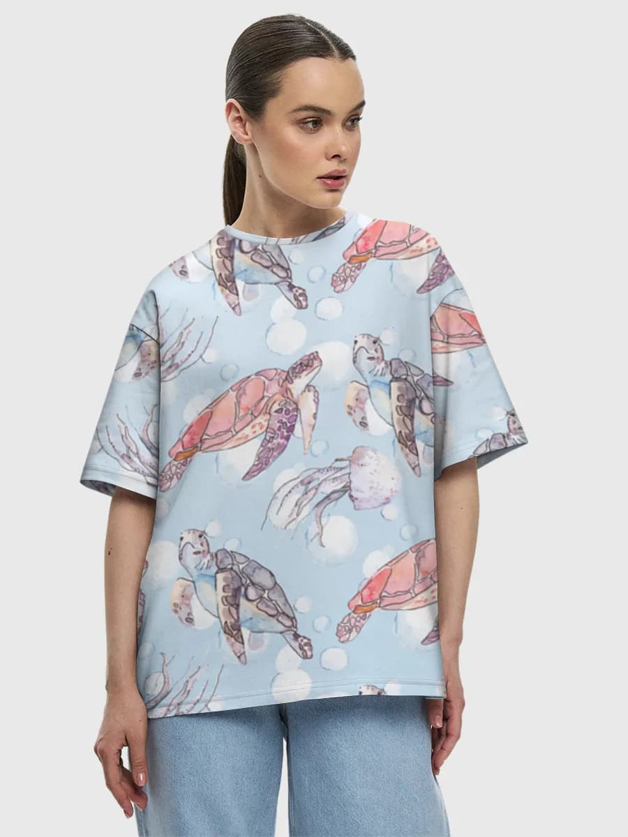 レディース ビッグシルエット コットンTシャツ