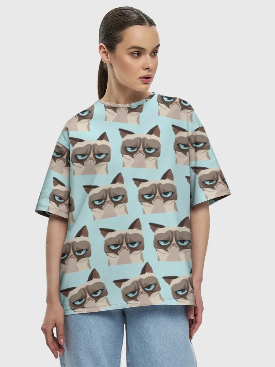 Women's oversized cotton T-shirt
