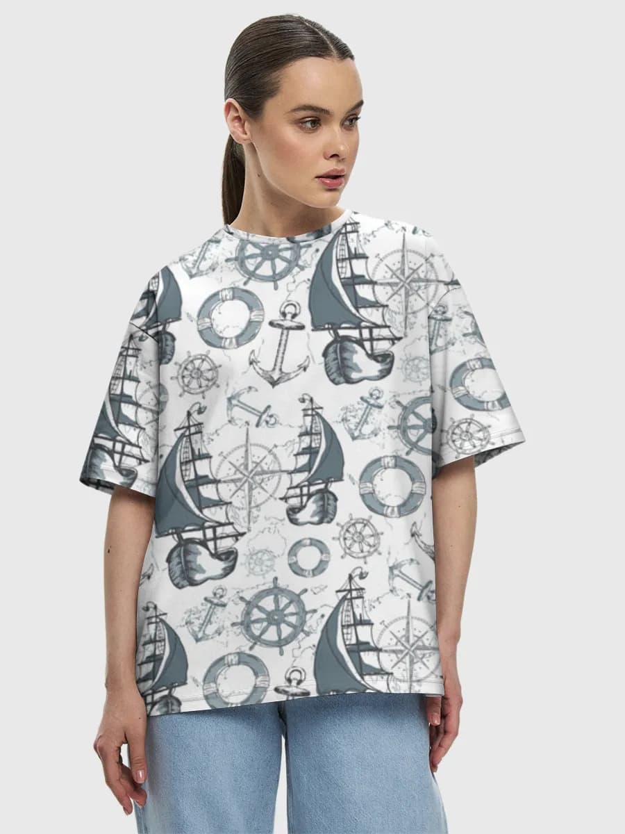 Women's oversized cotton T-shirt
