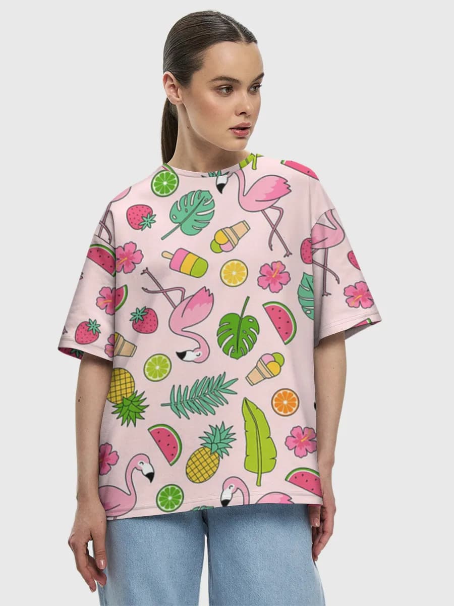 Women's oversized cotton T-shirt