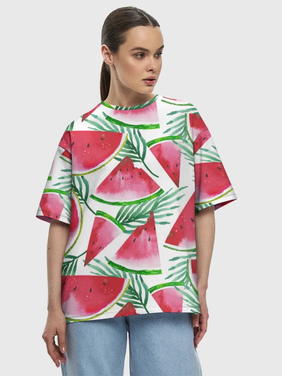 Women's oversized cotton T-shirt