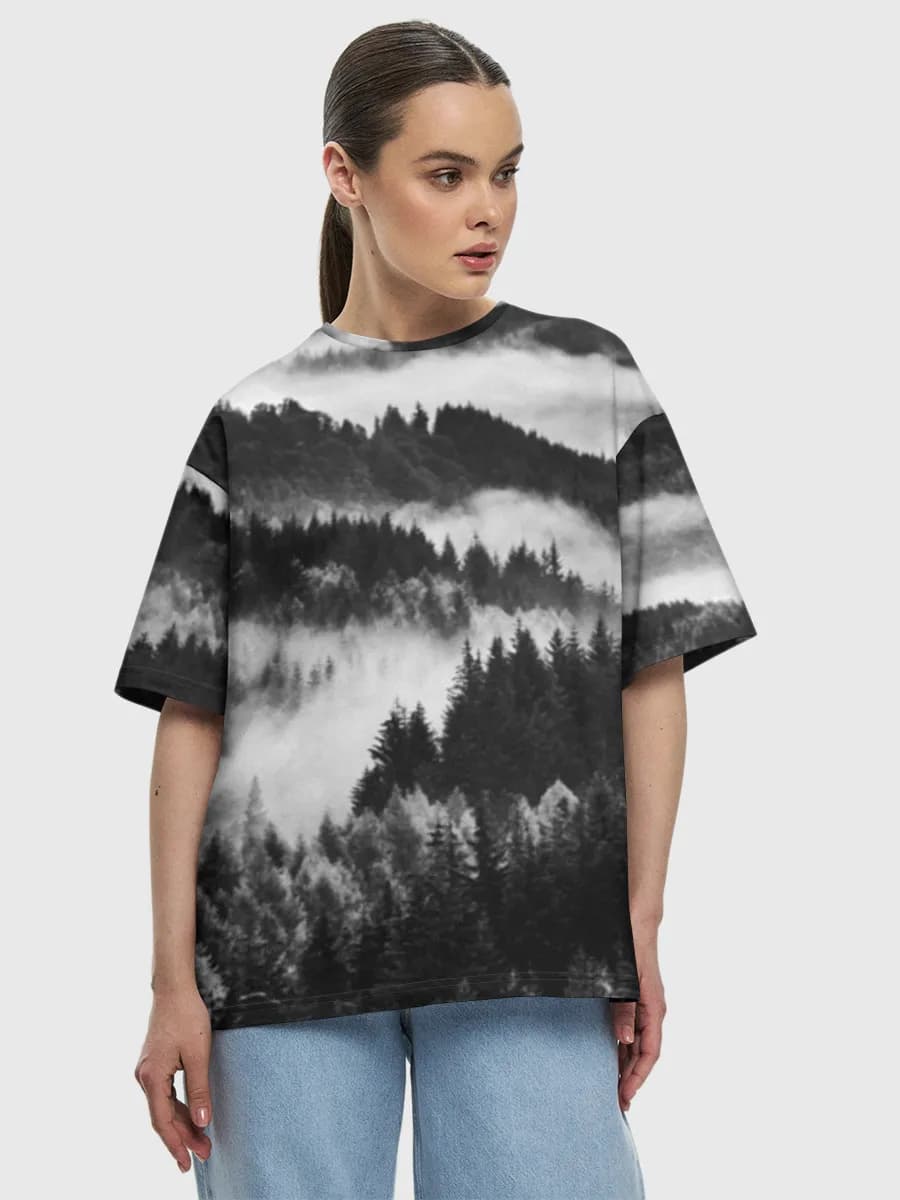 レディース ビッグシルエット コットンTシャツ