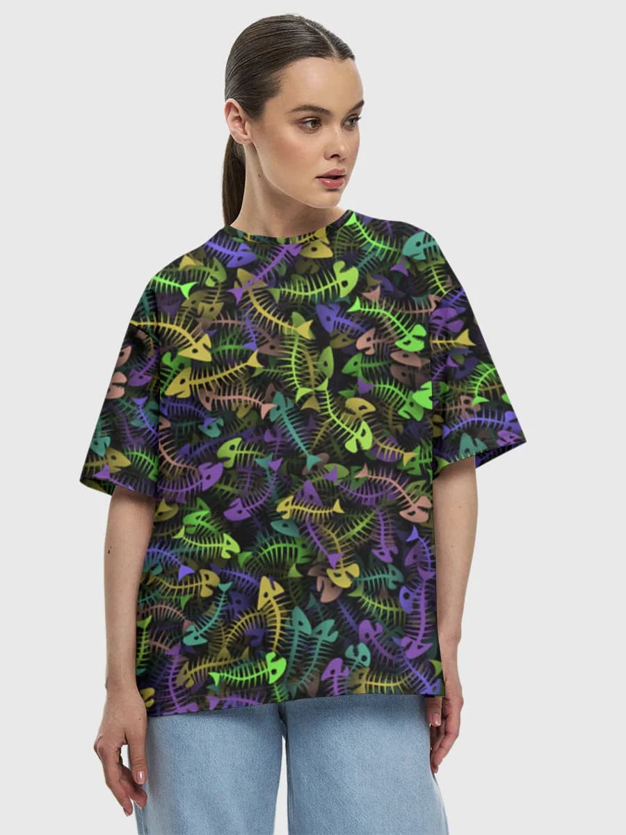 レディース ビッグシルエット コットンTシャツ