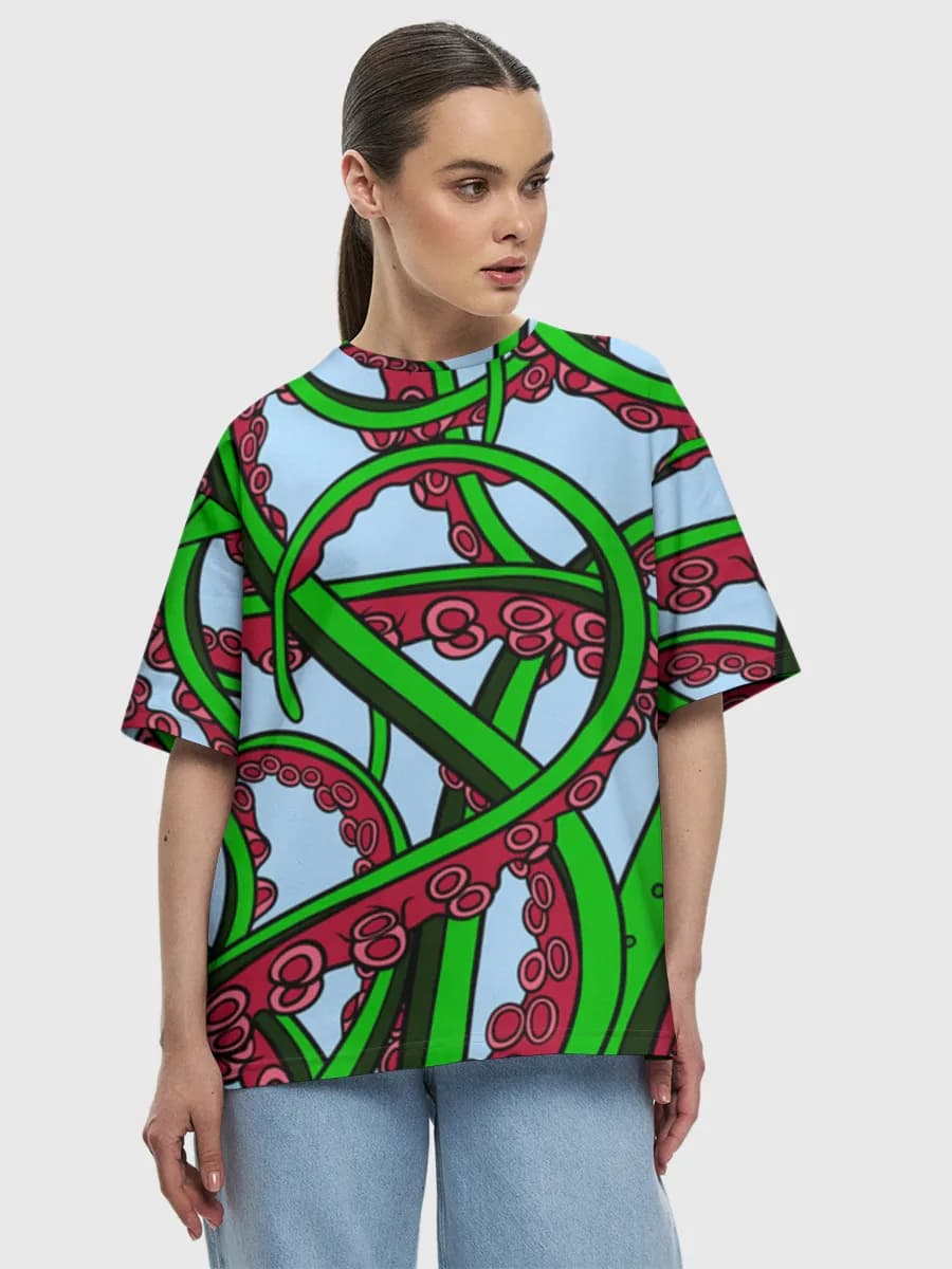 Women's oversized cotton T-shirt