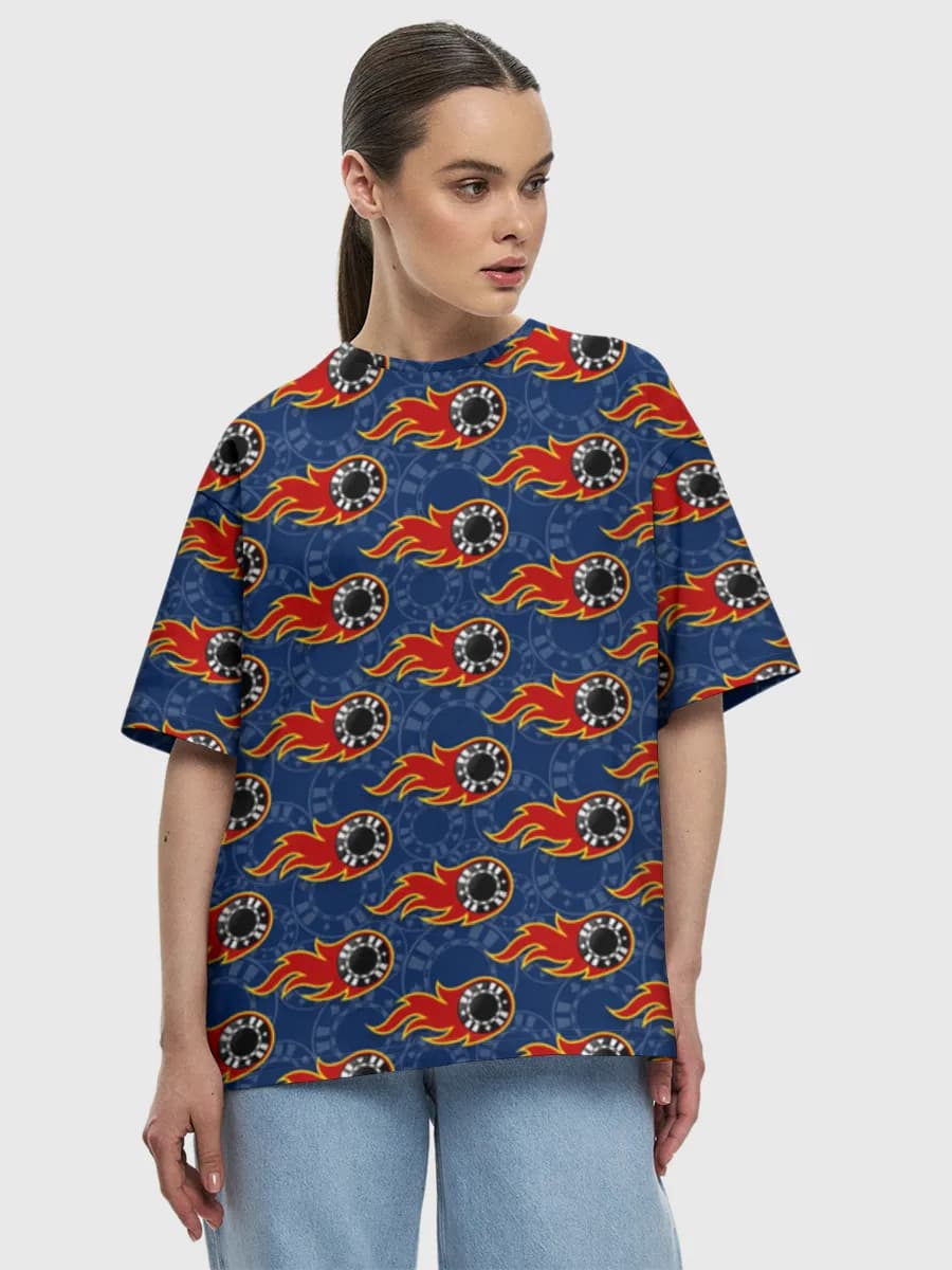 Women's oversized cotton T-shirt