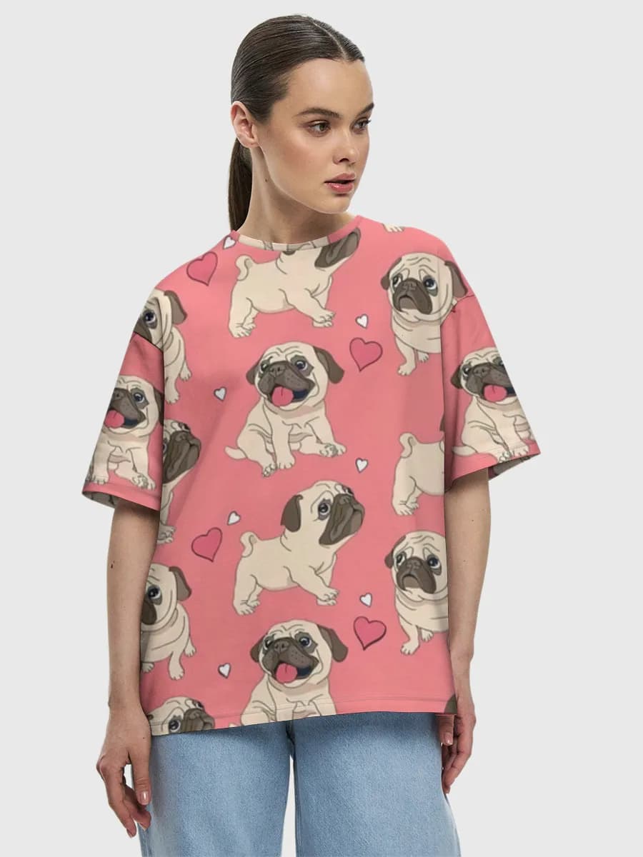 Women's oversized cotton T-shirt