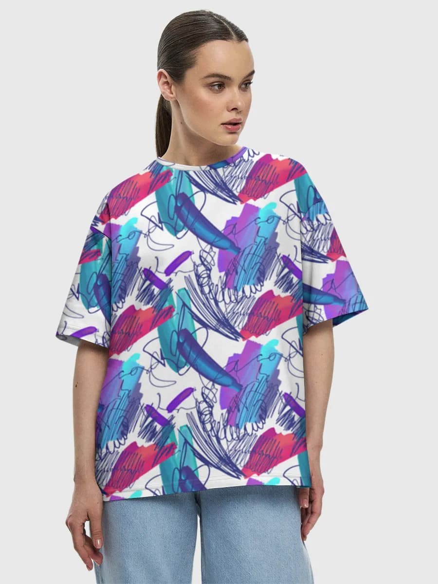 Women's oversized cotton T-shirt