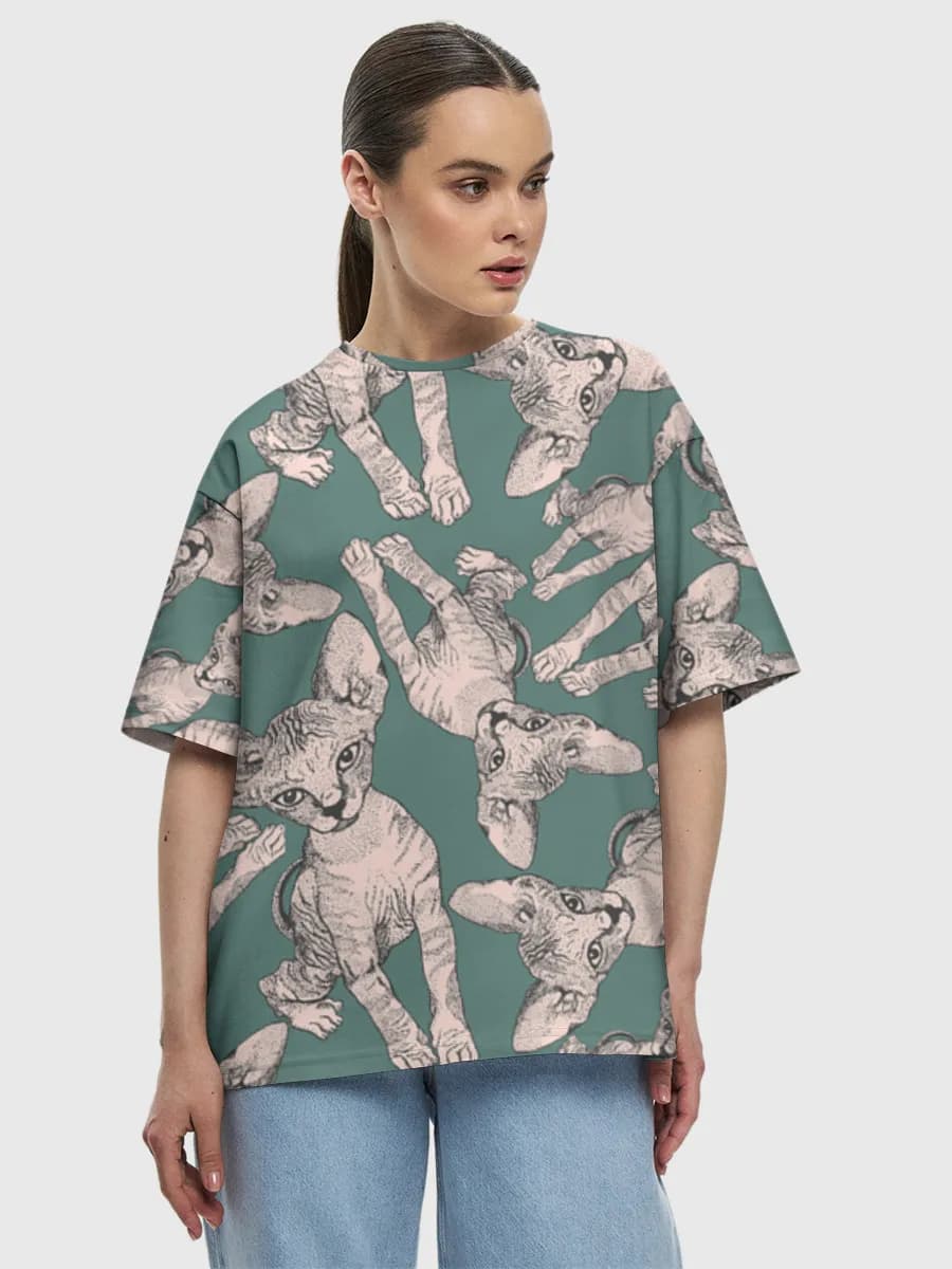 Women's oversized cotton T-shirt