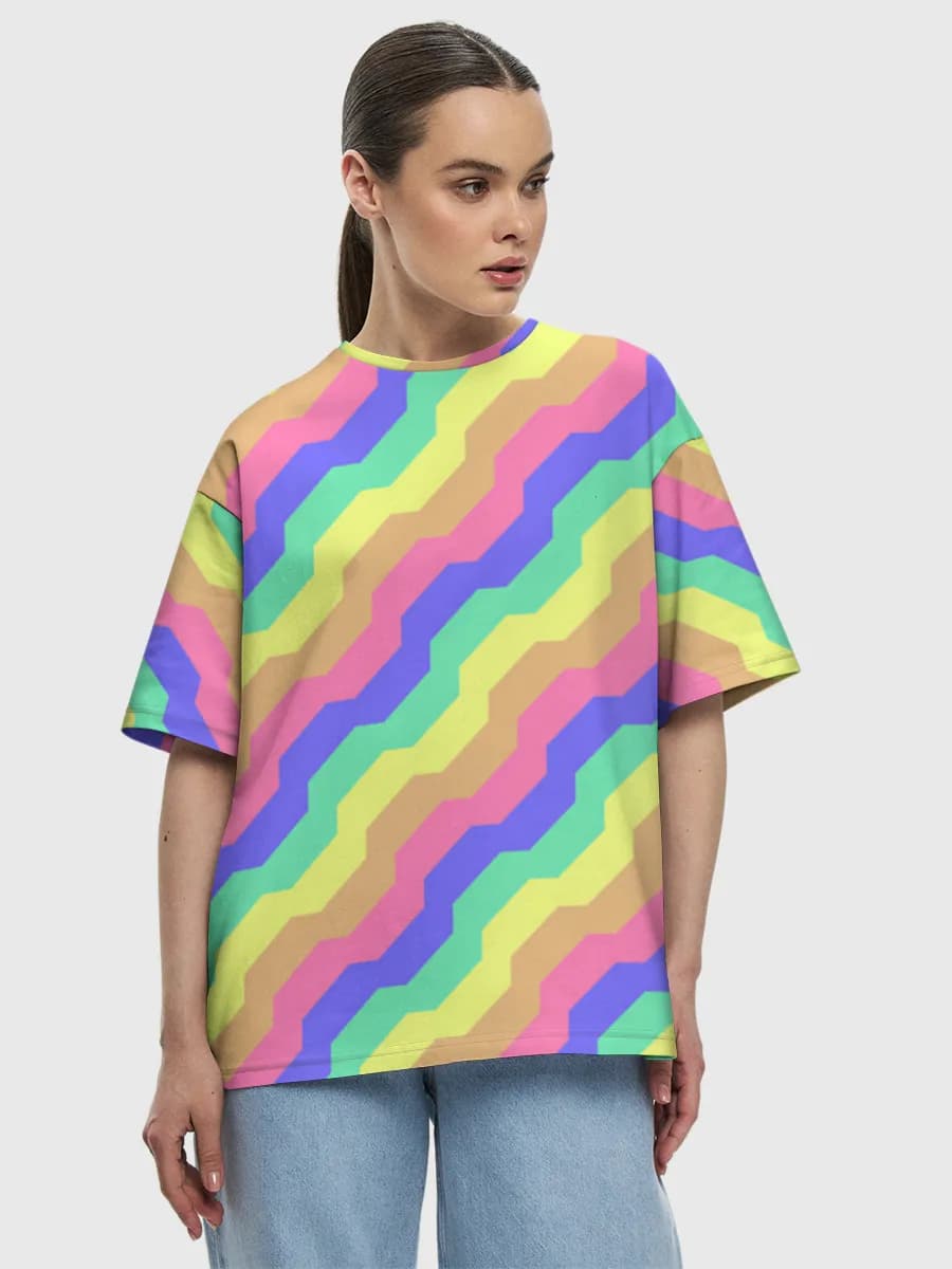 Women's oversized cotton T-shirt