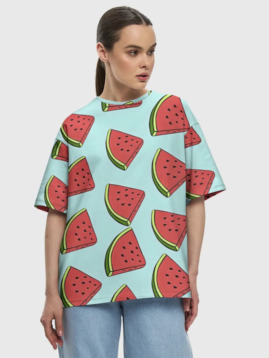 Women's oversized cotton T-shirt