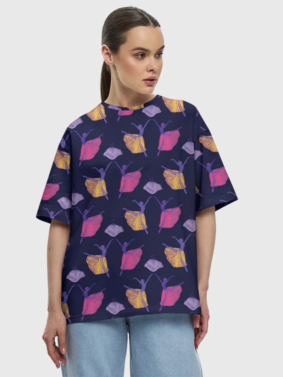 Women's oversized cotton T-shirt