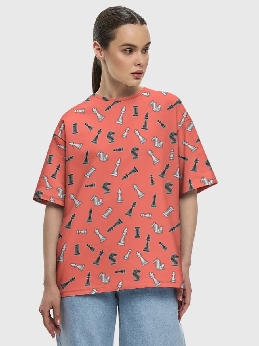 Camiseta de algodón extragrande para mujer