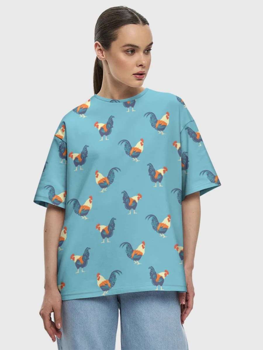 Women's oversized cotton T-shirt