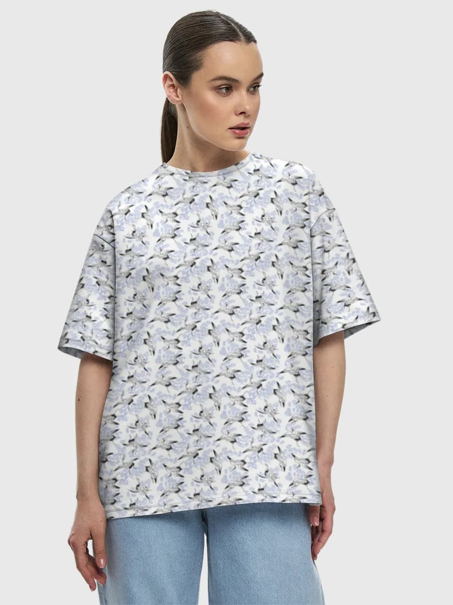 レディース ビッグシルエット コットンTシャツ