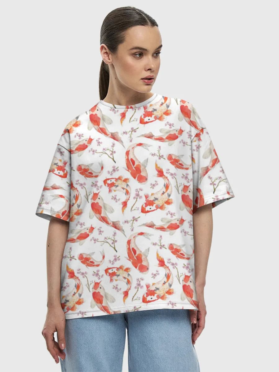 Women's oversized cotton T-shirt