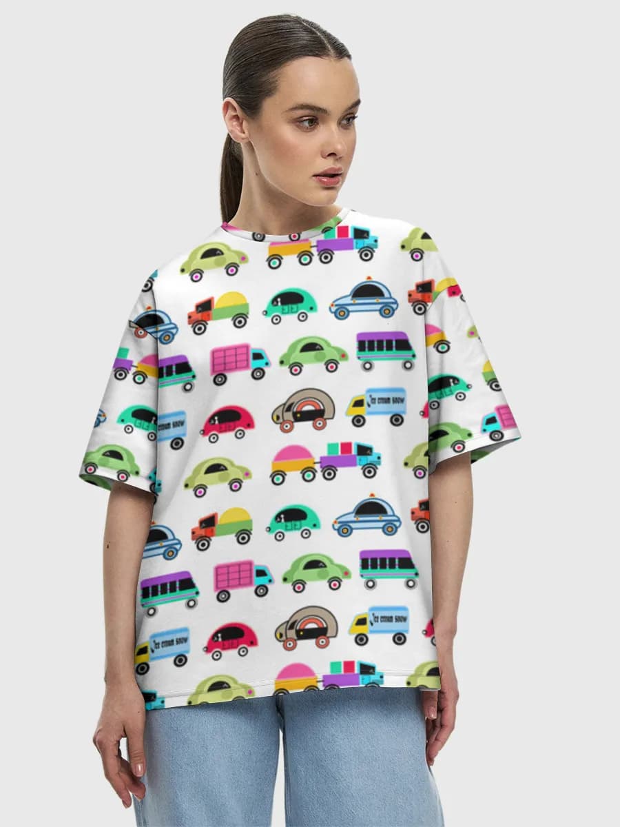 Women's oversized cotton T-shirt