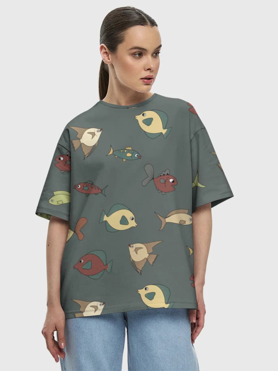 T-shirt Coton Oversize Femme