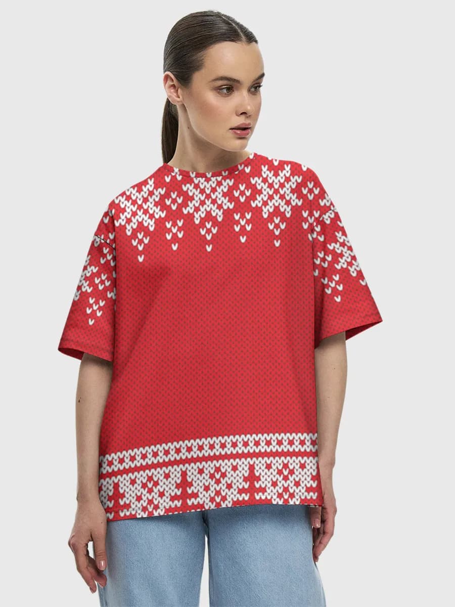 Women's oversized cotton T-shirt