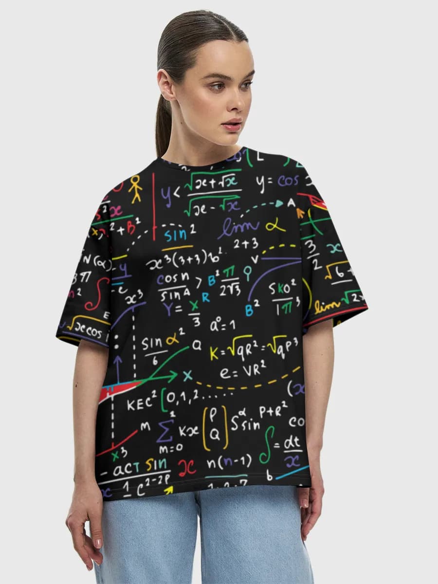 Camiseta de algodón extragrande para mujer