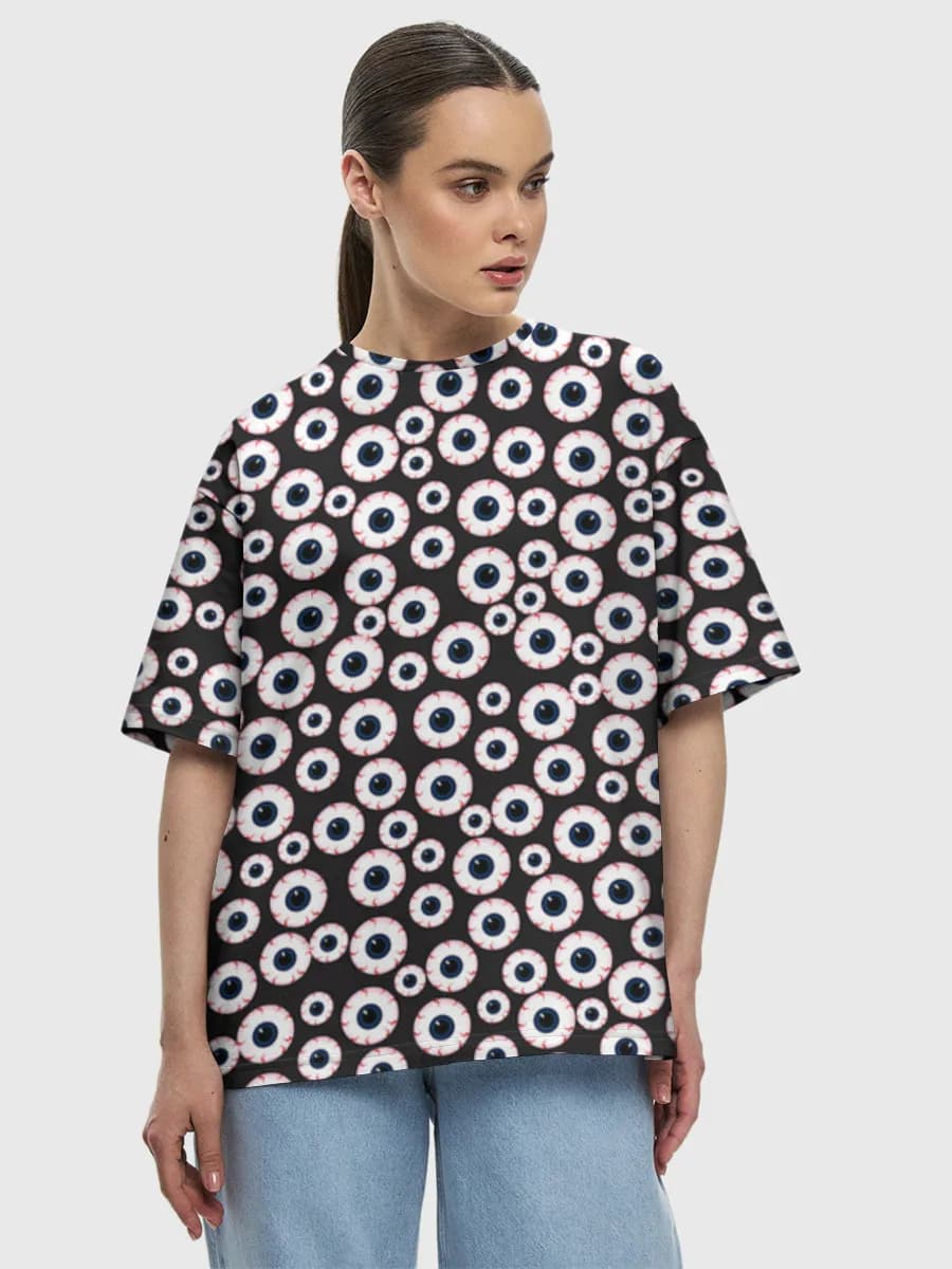Damen Oversized Baumwoll T-Shirt