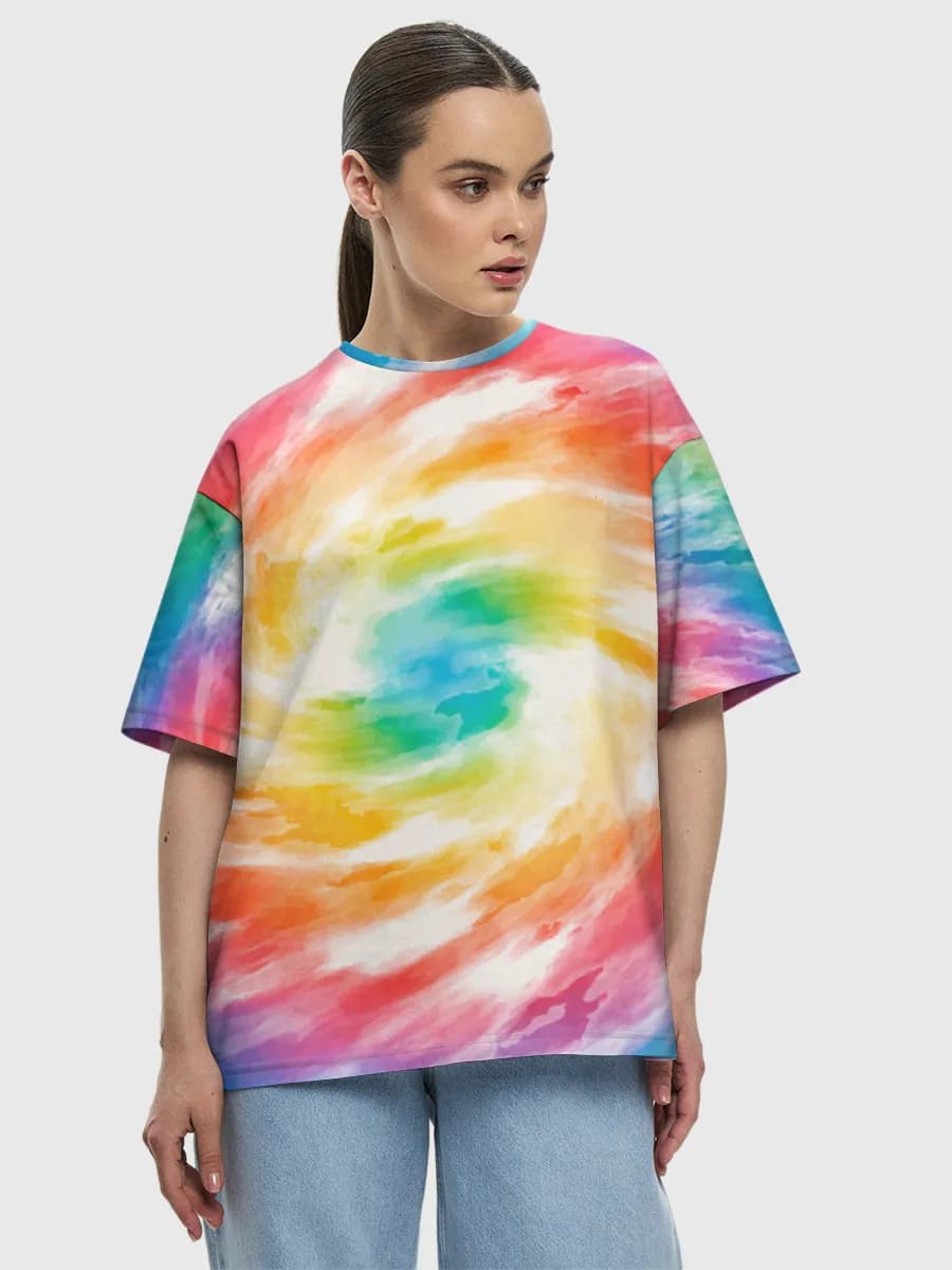 Damen Oversized Baumwoll T-Shirt