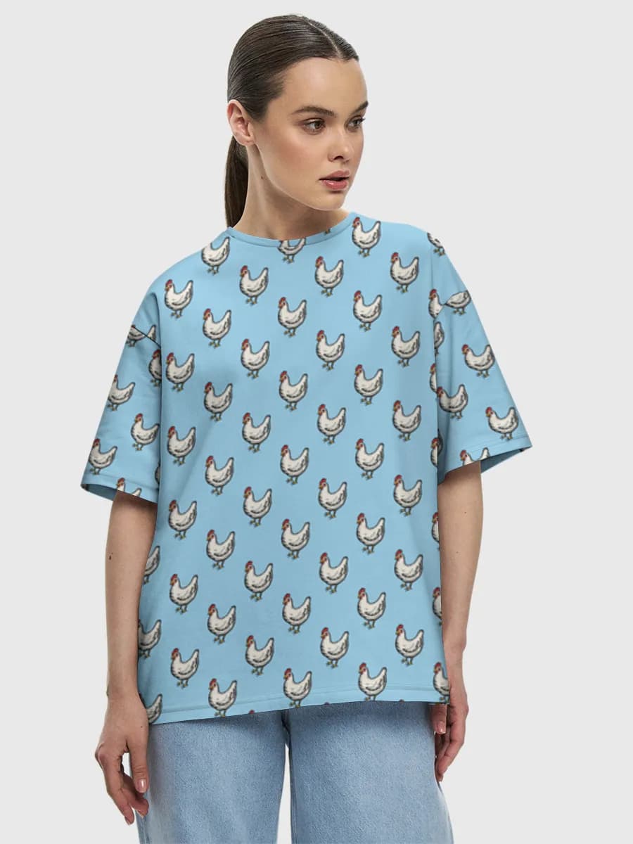 Women's oversized cotton T-shirt