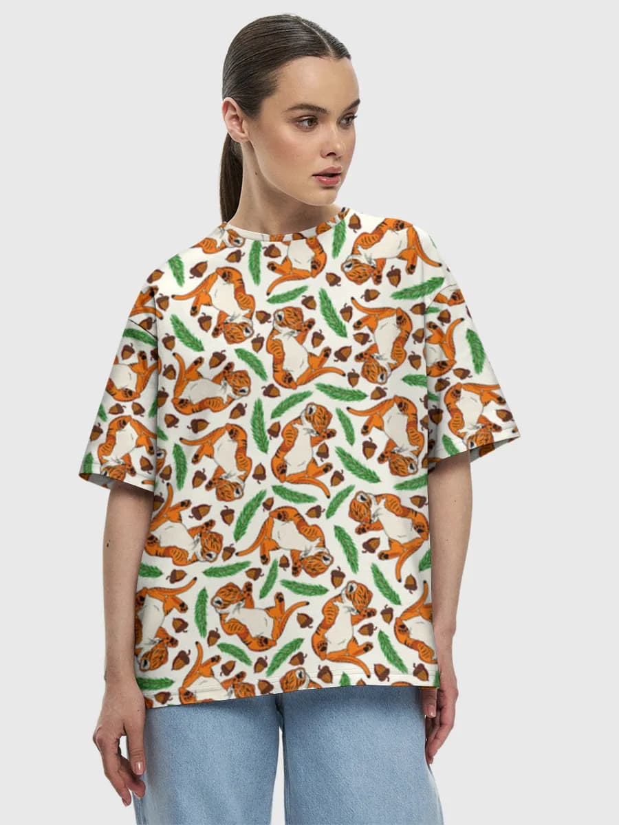 Women's oversized cotton T-shirt