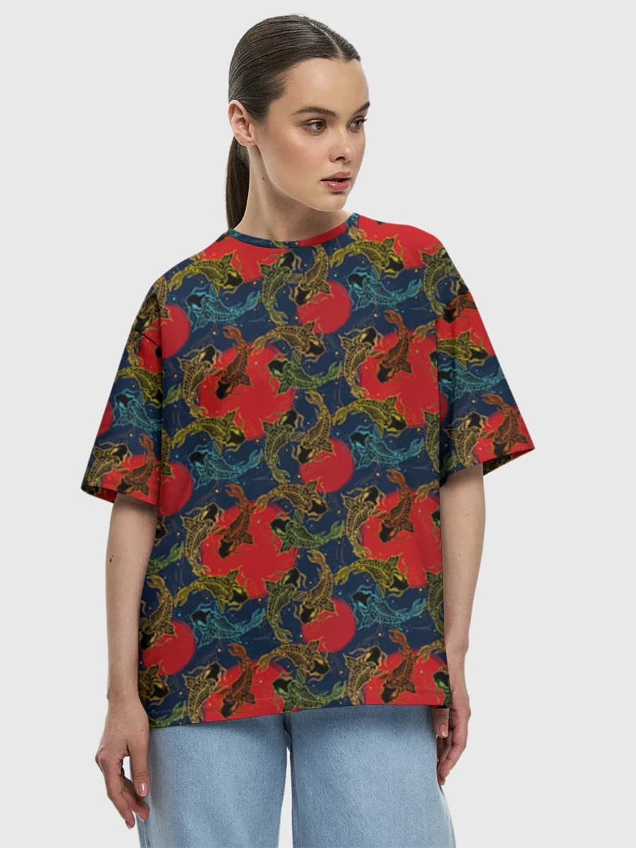 Women's oversized cotton T-shirt