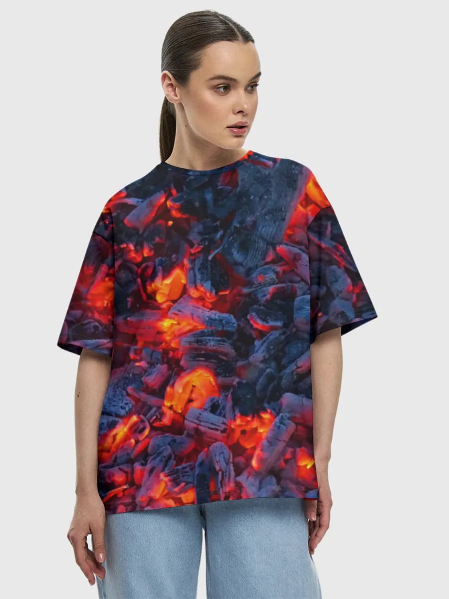 Women's oversized cotton T-shirt