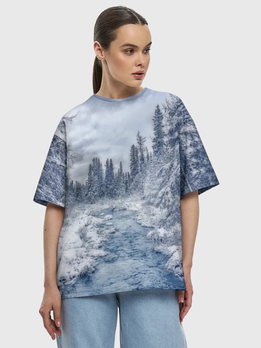 Women's oversized cotton T-shirt