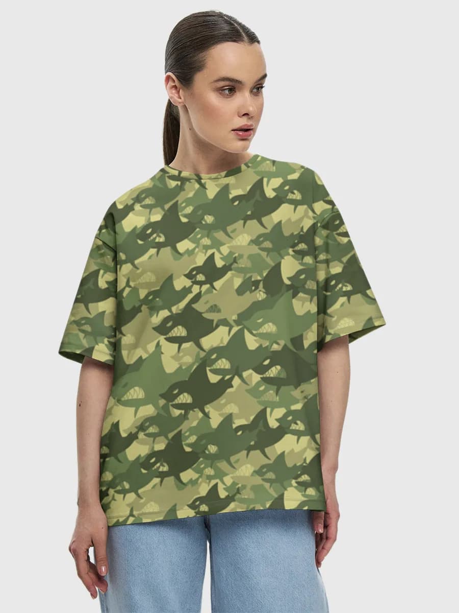 レディース ビッグシルエット コットンTシャツ