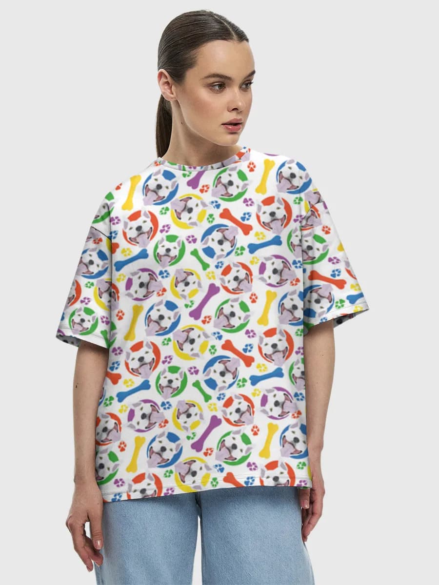 Women's oversized cotton T-shirt