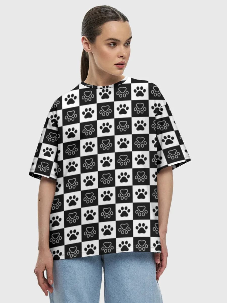 Women's oversized cotton T-shirt