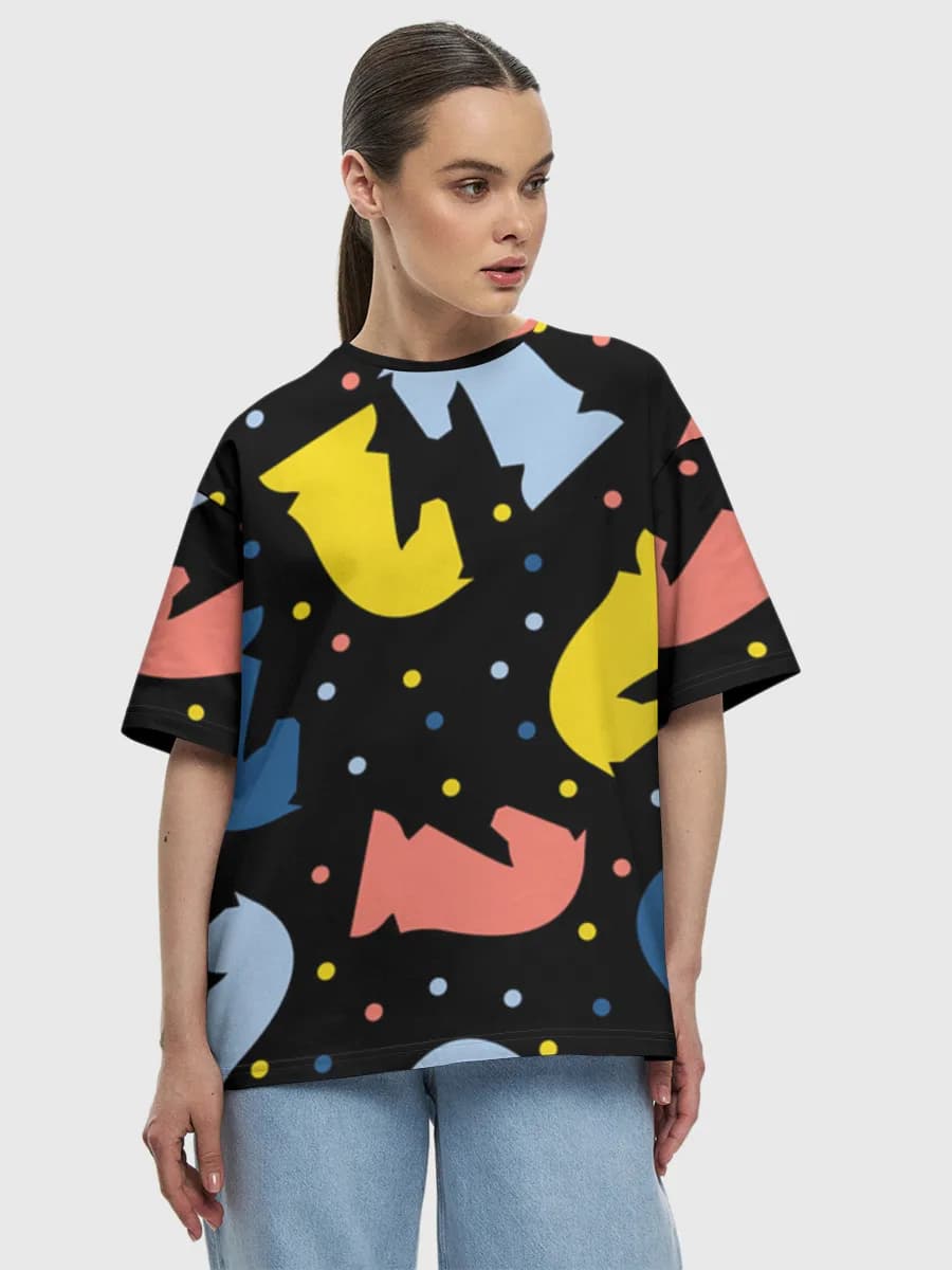Women's oversized cotton T-shirt