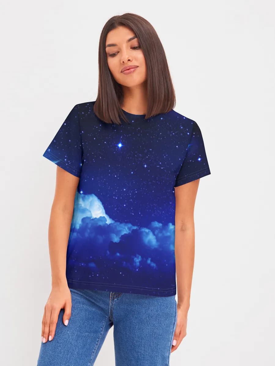 Damen Basic Baumwoll T-Shirt