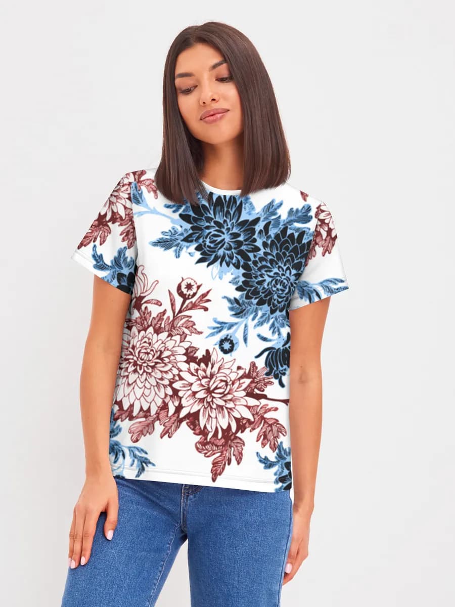 Damen Basic Baumwoll T-Shirt