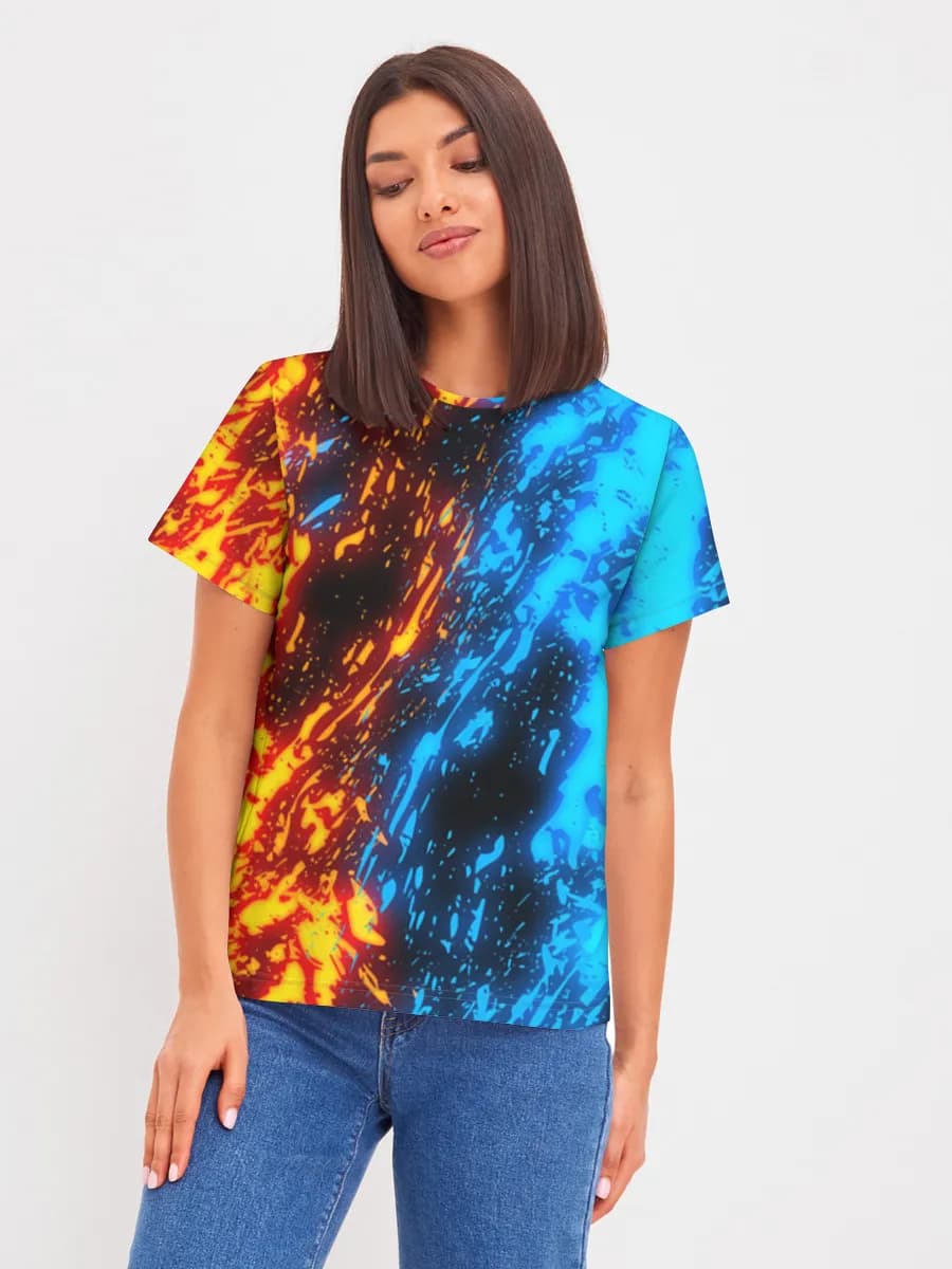 Damen Basic Baumwoll T-Shirt