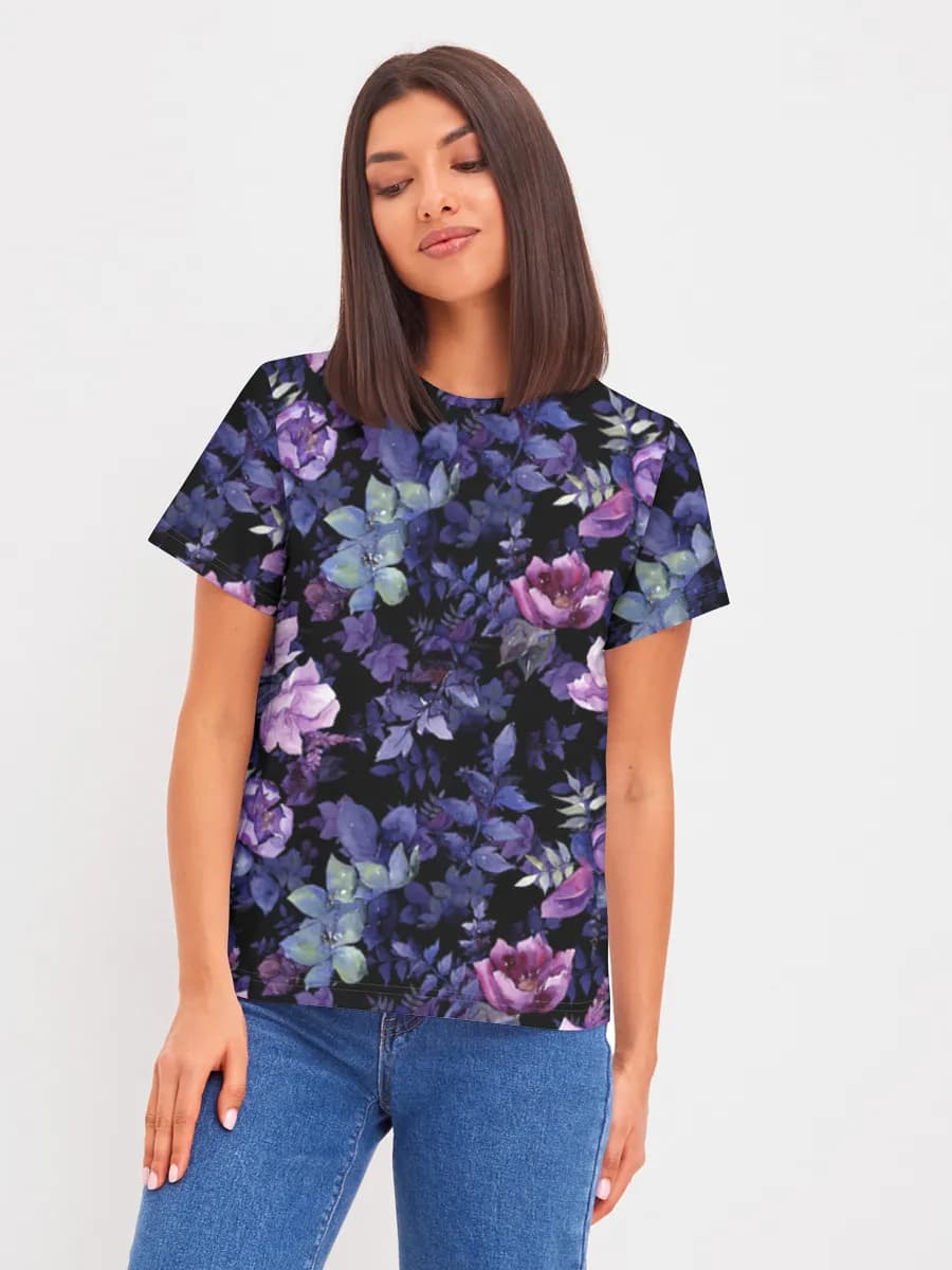 Damen Basic Baumwoll T-Shirt