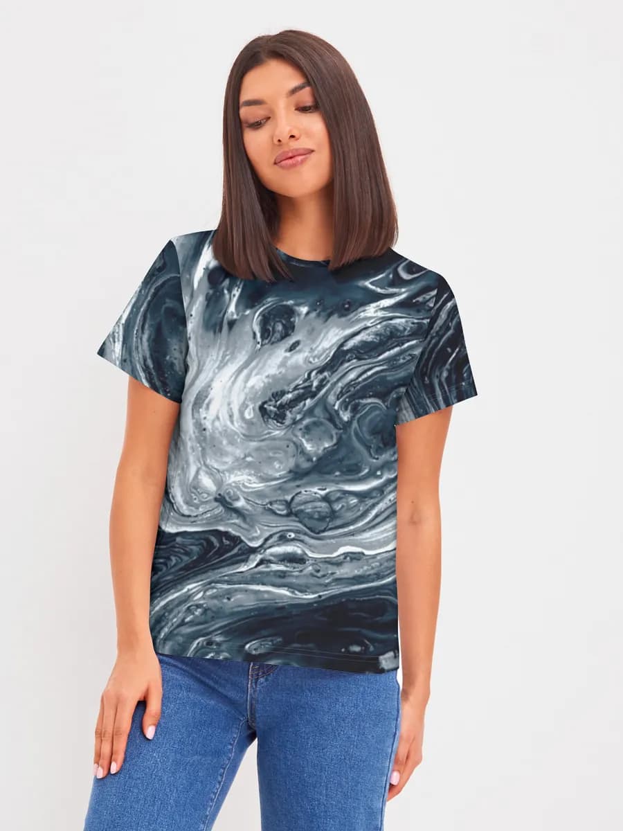 Damen Basic Baumwoll T-Shirt