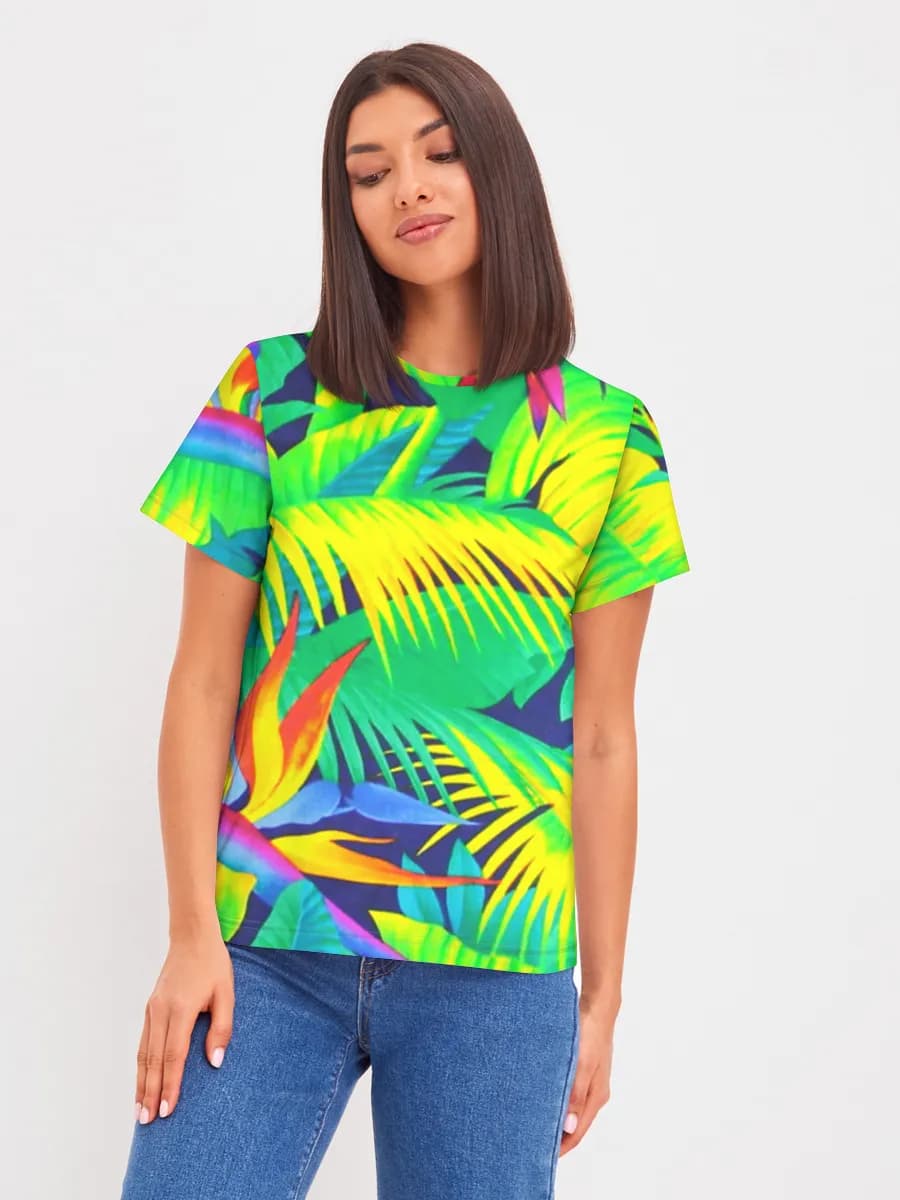 Damen Basic Baumwoll T-Shirt