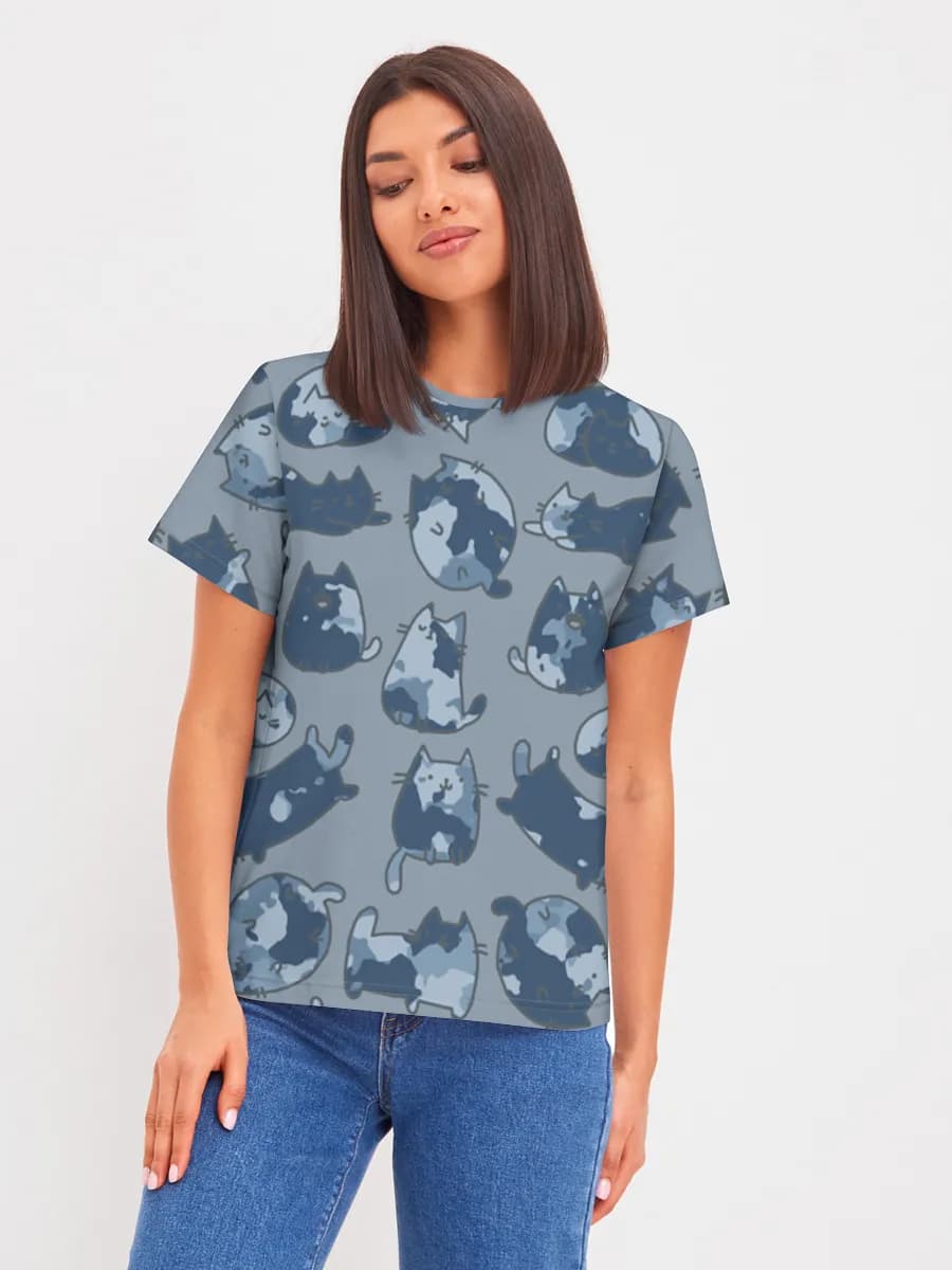 여성 베이직 코튼 티셔츠