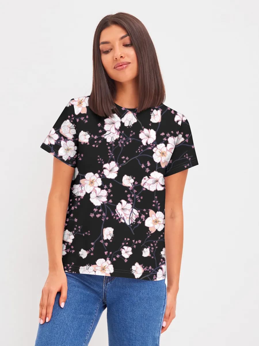 Damen Basic Baumwoll T-Shirt