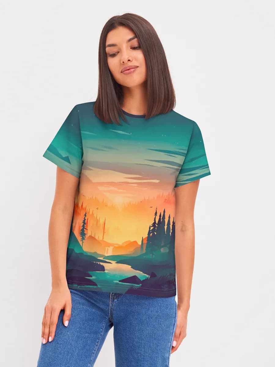 Women's basic cotton T-shirt