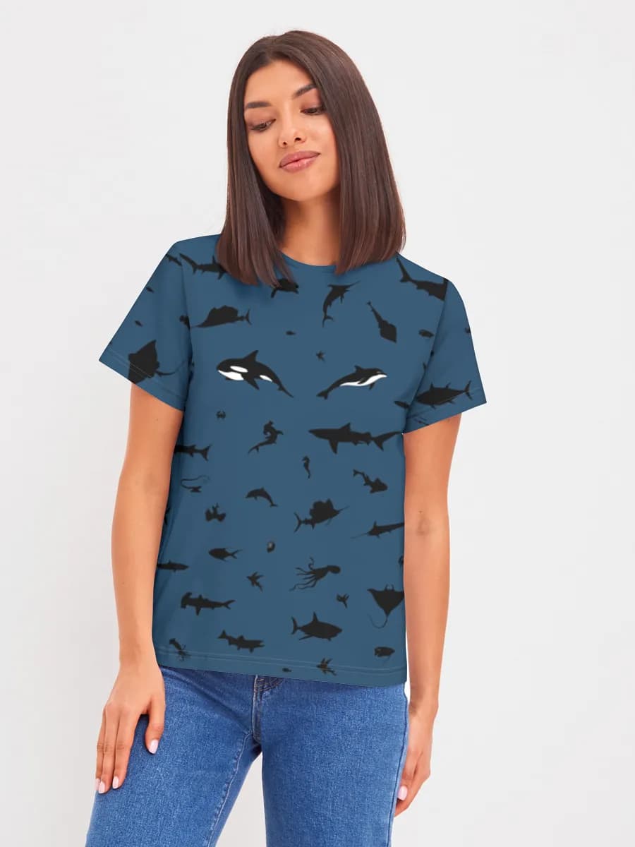 Damen Basic Baumwoll T-Shirt