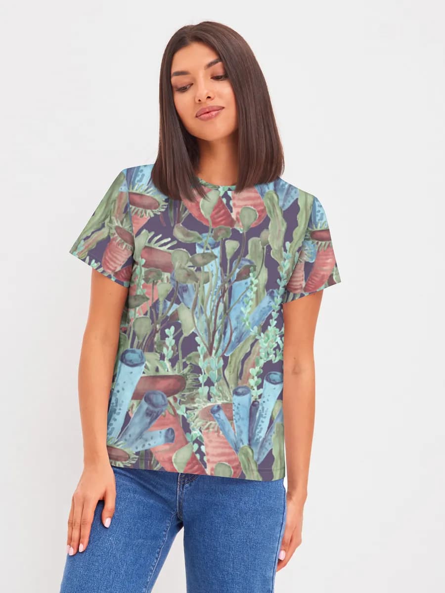 Women's basic cotton T-shirt