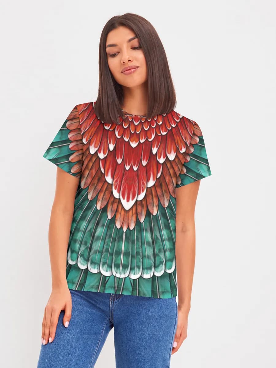 Damen Basic Baumwoll T-Shirt