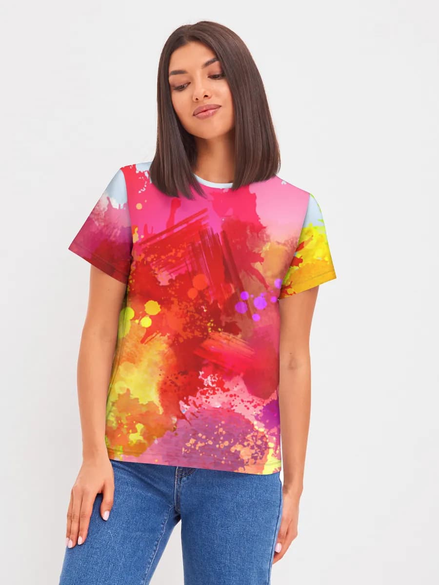 Damen Basic Baumwoll T-Shirt