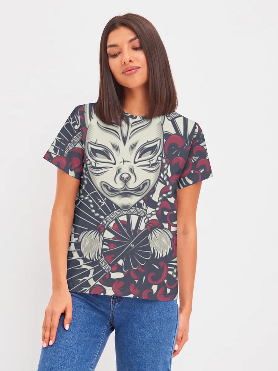 Camiseta básica de algodón para mujer